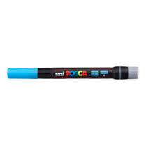 Popisovač akrylový POSCA PCF-350 štětcový hrot světle modrý 8