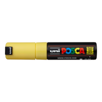 Popisovač akrylový POSCA PC-8K hrot klínový široký žlutý 2