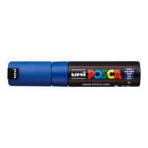 Popisovač akrylový POSCA PC-8K hrot klínový široký modrý 33