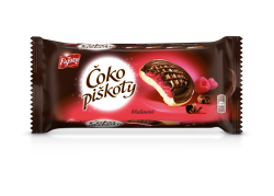 Čokopiškoty 147g Malinové
