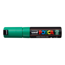 Popisovač akrylový POSCA PC-8K hrot klínový široký zelený 6