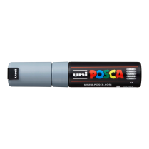 Popisovač akrylový POSCA PC-8K hrot klínový široký šedý 37