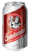 Pivo Gambrinus 10° plech 330ml
