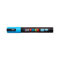 Popisovač akrylový POSCA PC-5M hrot kulatý střední světle modrý 8