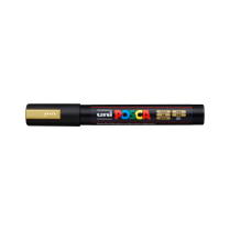 Popisovač akrylový POSCA PC-5M hrot kulatý střední zlatý 25