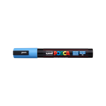 Popisovač akrylový POSCA PC-5M hrot kulatý střední nebesky modrý 48