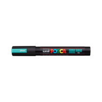 Popisovač akrylový POSCA PC-5M hrot kulatý střední metalicky zelený M6