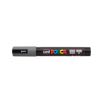 Popisovač akrylový POSCA PC-5M hrot kulatý střední tmavě šedý 82