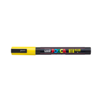 Popisovač akrylový POSCA PC-3M hrot tenký žlutý 2