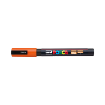 Popisovač akrylový POSCA PC-3M hrot tenký oranžový 4