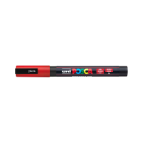 Popisovač akrylový POSCA PC-3M hrot tenký červený 15