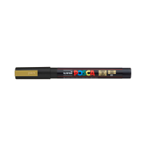 Popisovač akrylový POSCA PC-3M hrot tenký zlatý 25