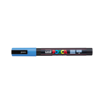 Popisovač akrylový POSCA PC-3M hrot tenký nebesky modrý 48