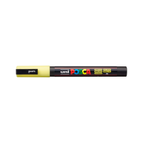 Popisovač akrylový POSCA PC-3M hrot tenký pastelově žlutý P2