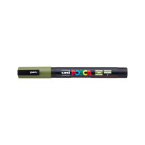 Popisovač akrylový POSCA PC-3M hrot tenký khaki zelený 7