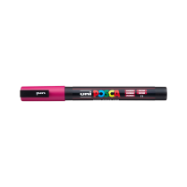 Popisovač akrylový POSCA PC-3M hrot tenký fuchsiový 11