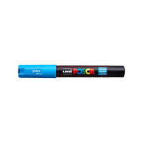Popisovač akrylový POSCA PC-1M hrot extra tenký světle modrý 8