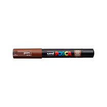 Popisovač akrylový POSCA PC-1M hrot extra tenký hnědý 21