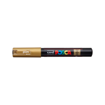 Popisovač akrylový POSCA PC-1M hrot extra tenký zlatý 25