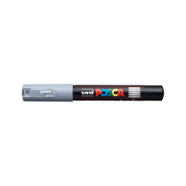 Popisovač akrylový POSCA PC-1M hrot extra tenký šedý 37