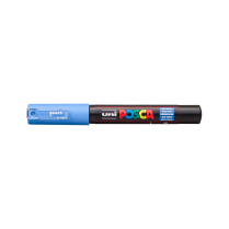 Popisovač akrylový POSCA PC-1M hrot extra tenký nebesky modrý 48