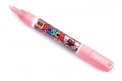 Popisovač akrylový POSCA PC-1M hrot extra tenký růžový se třpytkami L13