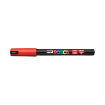 Popisovač akrylový POSCA PC-1MR hrot ultra tenký červený 15