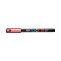 Popisovač akrylový POSCA PC-1MR hrot ultra tenký metalicky červený M15
