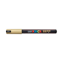 Popisovač akrylový POSCA PC-1MR hrot ultra tenký zlatý 25