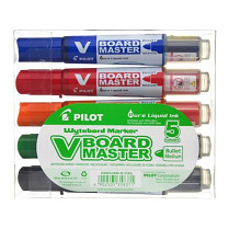 Popisovač bílé tabule Pilot V-Board 2,3 mm 5ti sada