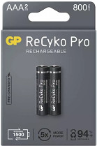 Baterie GP ReCyko Pro Professional 800mAh AAA (HR03) dobíjecí 2ks 