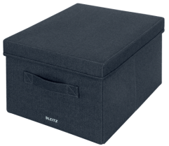 Textilní úložný box Leitz Fabric s víkem vel. M, 2 kusy