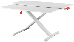 Konvertor stolu Leitz Ergo pro práci ve stoje s výsuvnou deskou pro klávesnici