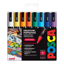 Popisovač POSCA PC-5M hrot střední kulatý 16-sada