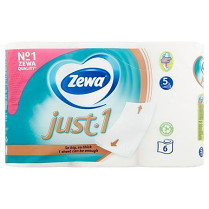 Toaletní papír Zewa "JUST 1" 6 rolí 5-vrstvý