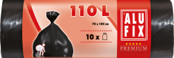 Odpadkové pytle ALUFIX PREMIUM 110l, 10ks 23µm 70x100cm černé