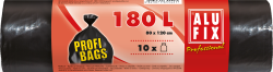 Odpadkové pytle ALUFIX PROFI 180l, 10ks 45µm 80x120cm černé