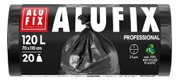Odpadkové pytle ALU PROFESIONAL 120l, 70x109cm, 21µm 20ks na roli HDPE, černé