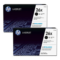 HP originální toner CF226XD, HP 26X, black, 18000 (2x9000)str., high capacity, dual pack, 2x930g
