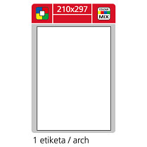 Etikety IMAGE LABEL A4 100 archů 297x210 mm bílé  