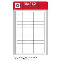 Etikety IMAGE LABEL A4 100 archů 38x21,2 mm bílé  