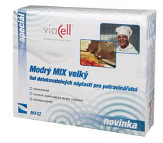 Viacell M142 náplast modrý mix velký 1x120 ks