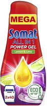 Somat ALL in ONE GEL do myčky 2 x 720ml 80 dávek