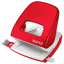 Celokovová stolní děrovačka Leitz New NeXXt WOW 5008 30 listů červená