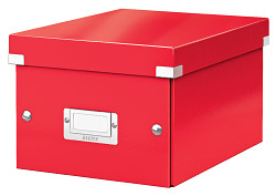 Malá archivační krabice Leitz Click & Store WOW červená