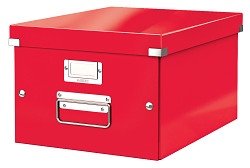 Střední archivační krabice Leitz Click & Store WOW červená