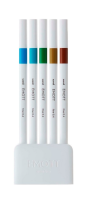 Fine liner UNI EMOTT sada ISLAND č.4,  5 kusů 
