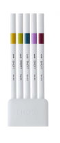 Fine liner UNI EMOTT sada RETRO č.8,  5 kusů  