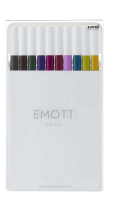 Fine liner UNI EMOTT sada č. 3 10 kusů  