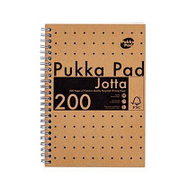 Blok PUKKA PAD "Jotta Kraft" A5 boční spirála linka 100 listů 
